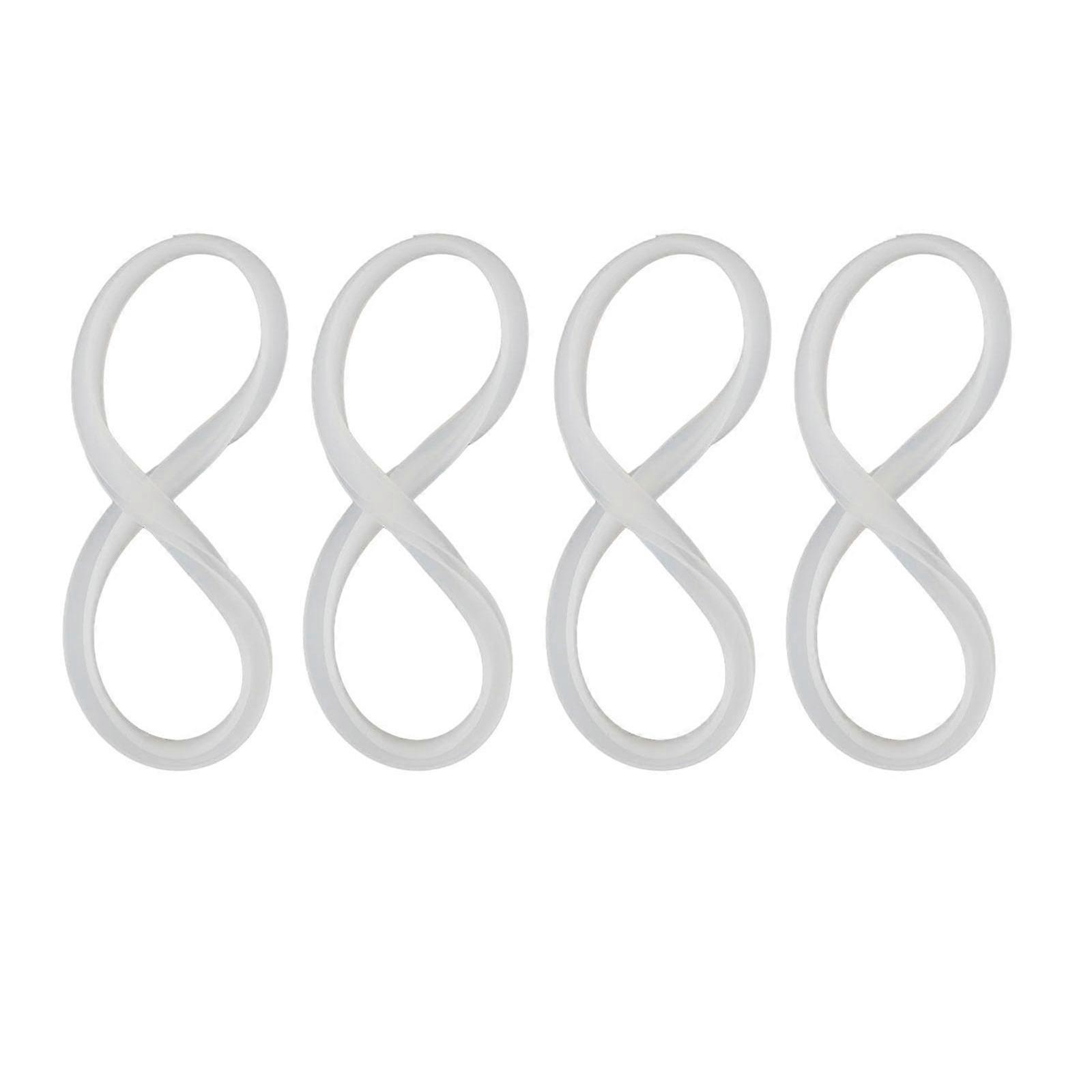 4pcs Distillation Machine Gaskets Substance Oxidation Proof Elastomer Sealing Washers Multicolor