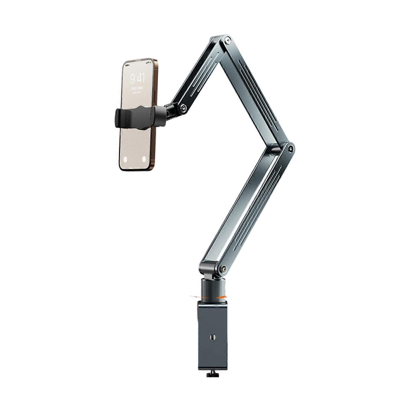 360 Degree Rotating Tablet Stand Adjustable Arm Mount For 4-13inch Phones Tablets Secure 1kg Weight Support Multicolor