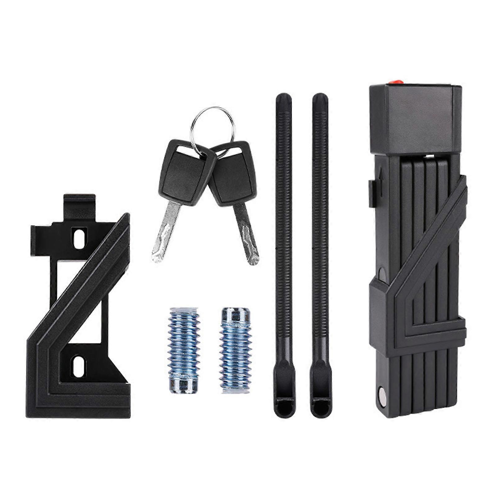 Compacts Foldable Bicycles Lock Antithefts Zincs Alloy Mechanism Heavy Duties Bike Lock For Travel Storage Protections Multicolor