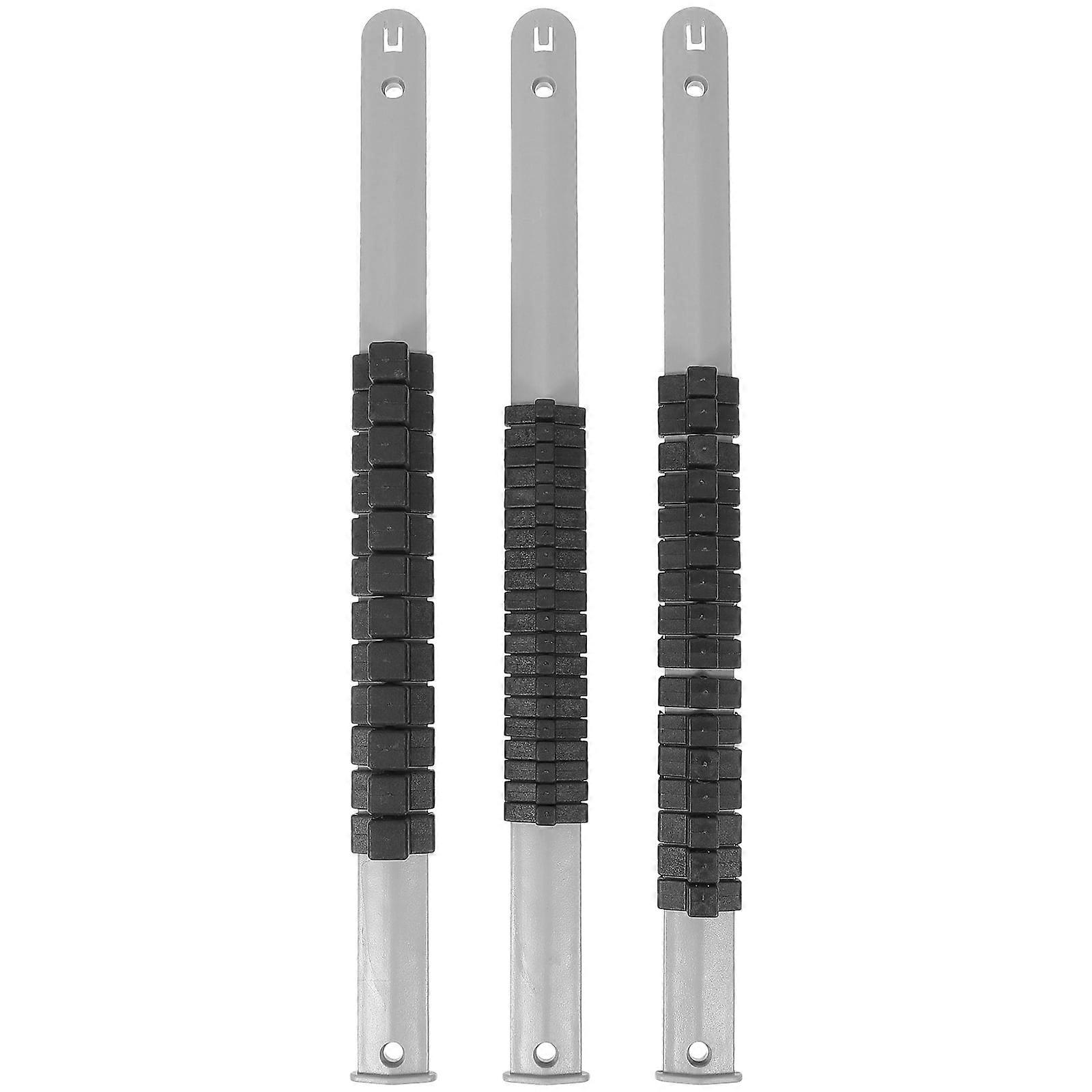 3 Pcs Tool Chest Tool Bins Magnetic Sockets Socket Rack Socket Rails Socket Organizer Socket Holder Guide Toolbox Plastic