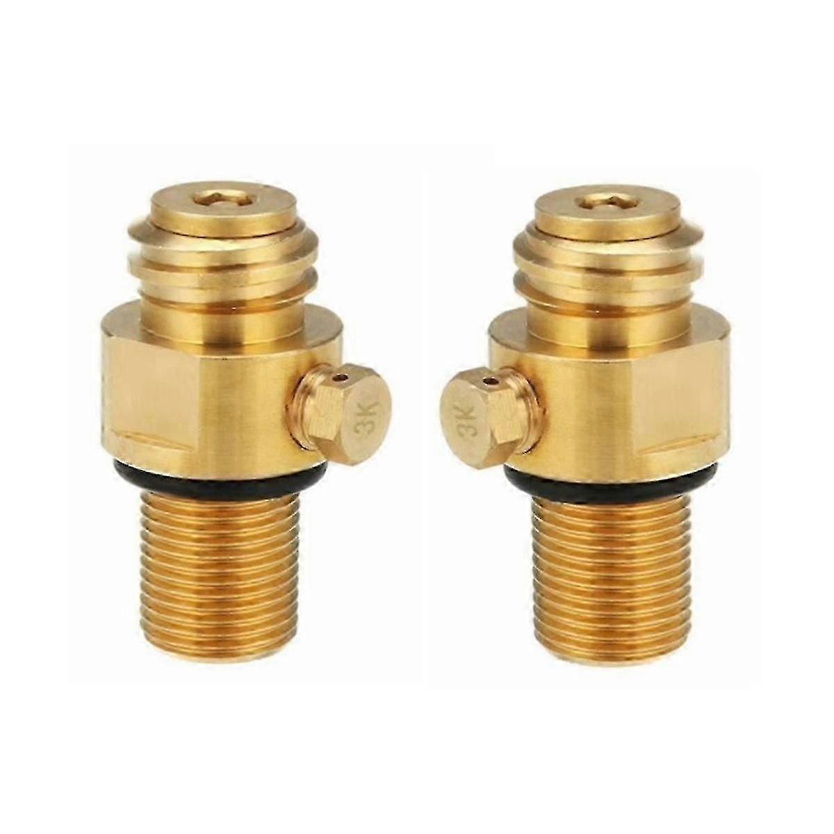 2pcs M18x1.5 Refill Co2 Valve Adapter Thread Converter Replacement For