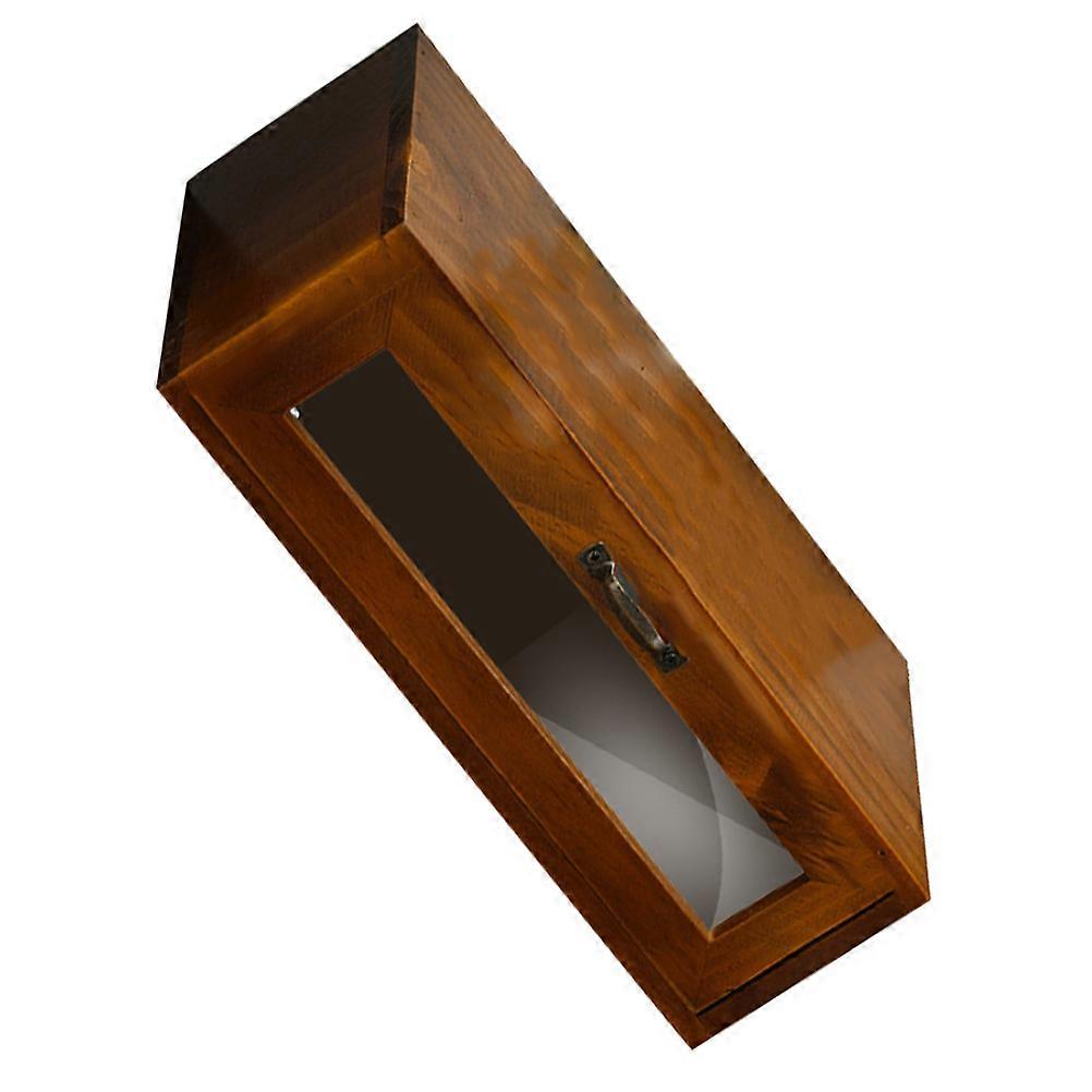 1 قطعة خمر الكمبيوتر رفع الرف سطح المكتب تخزين مربع خزانة خشبية