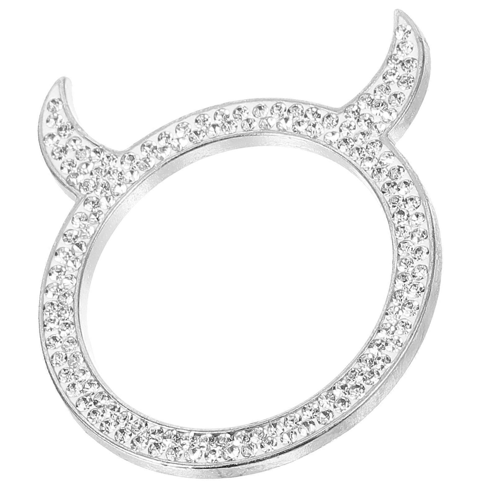 Push To Start Button Cover Rhinestone Start Stop Decorative Ring Interior Cover