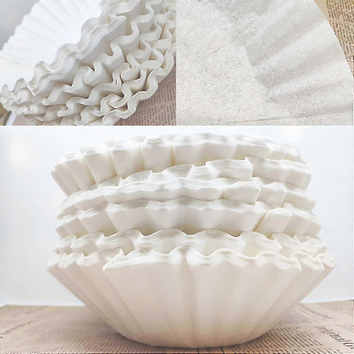 w 100 Sheets Disposable White Coffee Filters for Coffee Maker Replacement Accessory Small Size