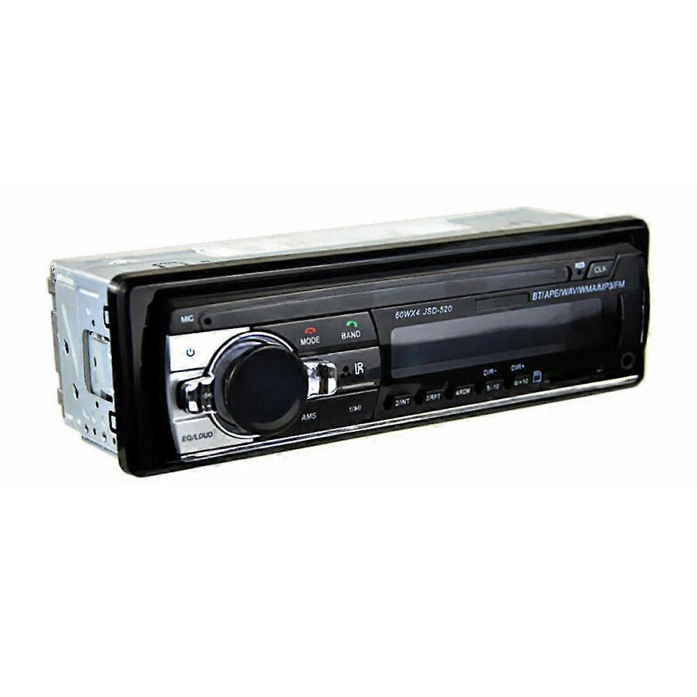 60W Car Stereo Receiver with Bluetooth FM Radio LCD Display USB TF Card MP3 Player and Remote Control