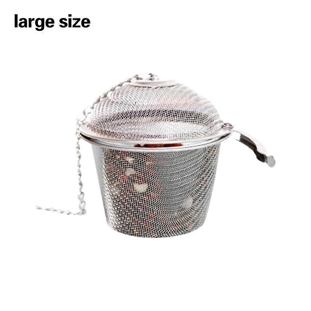 304 Stainless Steel Tea Infuser Fine Mesh Filter With Ergonomic Handle For Easy Brewing And Cleaning Fits All Teapots