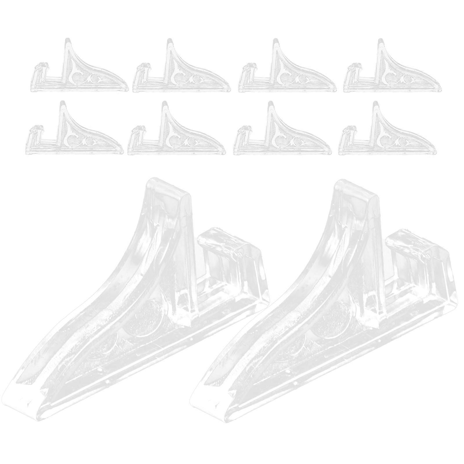 Photo Frame Display Stand Transparent Plastic for Certificate Display 10Pcs