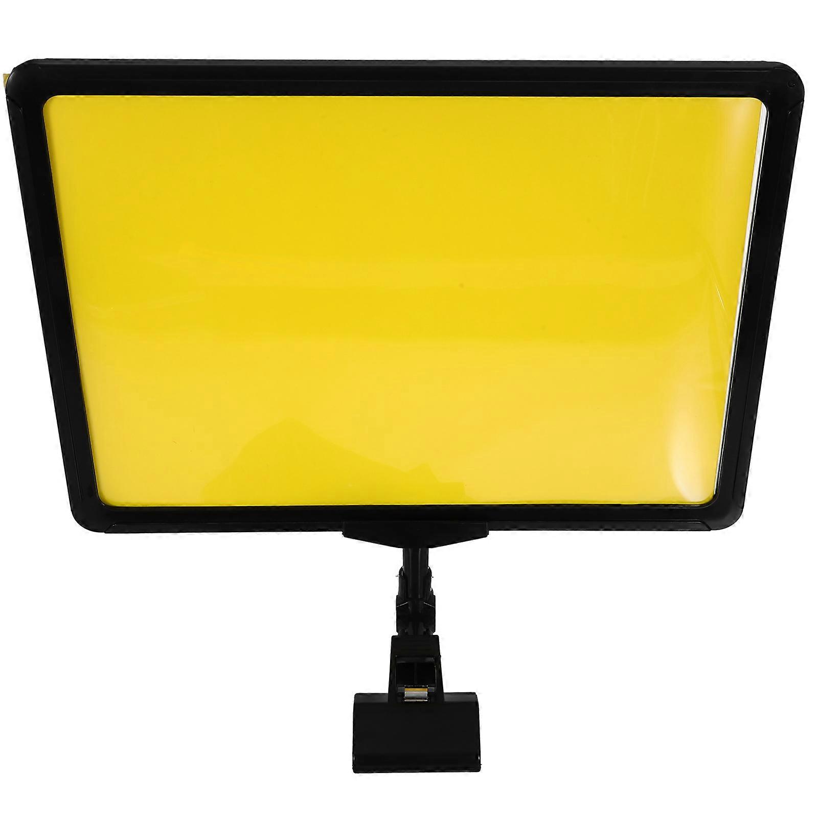 Label Holder Desk Sign Stand for Display Use 10Pcs Yellow ABS