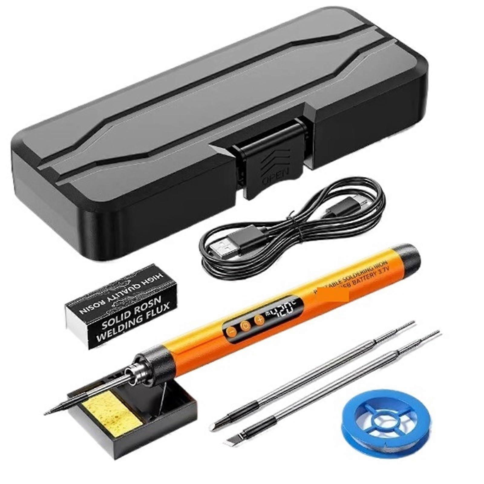 Soldering Iron Kit with Digital Display Adjustable Temperature for PCB  Jewelry Making 1000mAh