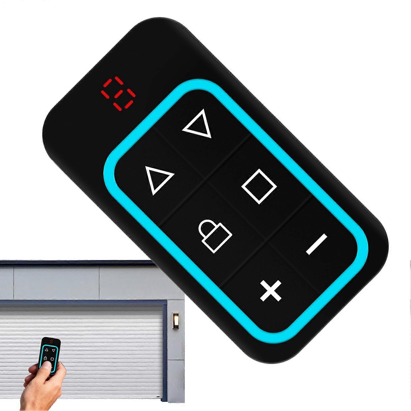 Universal Garage Door Remote Control 6Button Wide Frequency 300915MHz MultiDevice Opener Blue