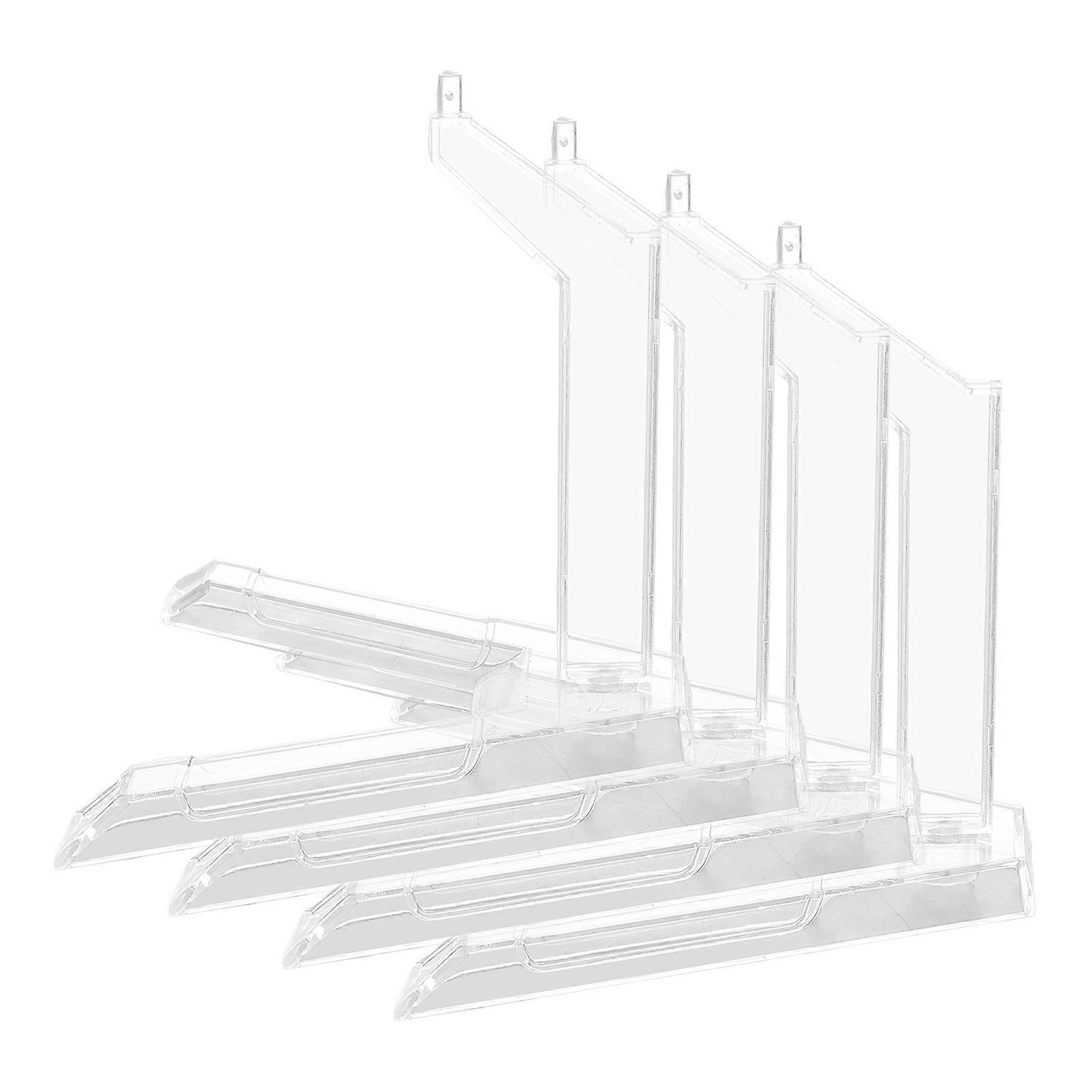 4Pcs Transparent Plastic Model Stand for Action Figure Display Holder