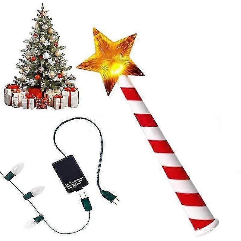 Tree Lighting Magic Wand Christmas Tree Light Wand | Christmas Tree Wand Remote Control | Musical LED Star Controller Magic Wands Controller with 100f