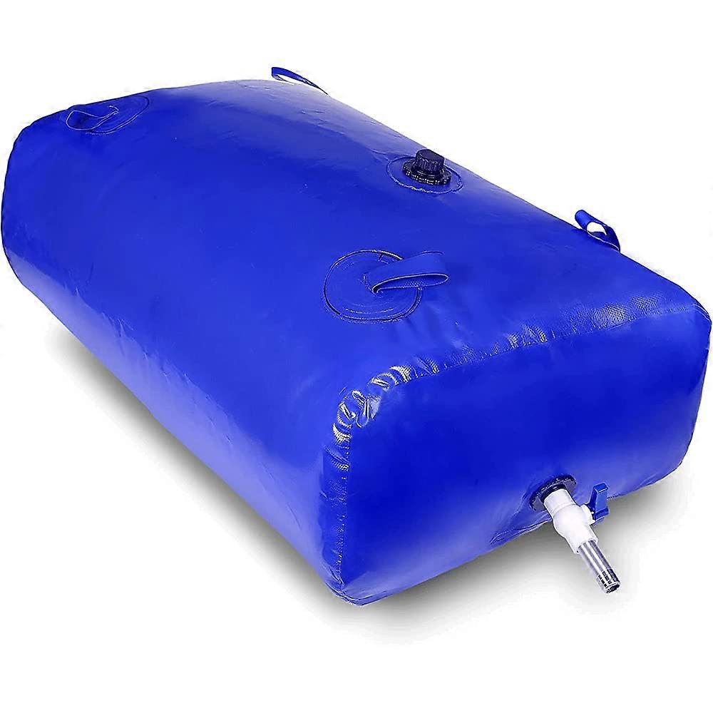 Collapsible Water Storage Bag Large Capacity PVC Portable Tank with Faucet for Camping and Rainwater