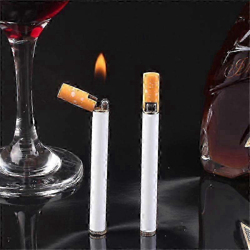 כדורסל יצירתי נפץ פוקר מצית סיגריות מיני בוטאן סילון מצית אביזרי עישון לגברים מתנה מעולה (ללא גז)