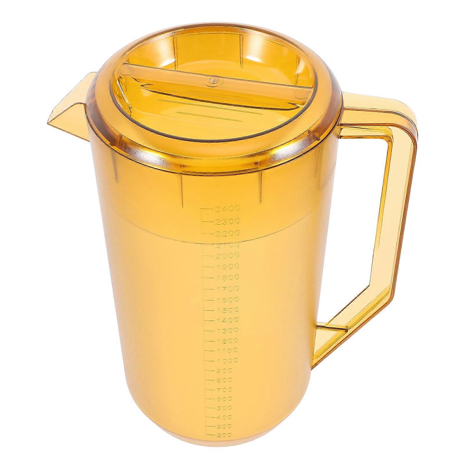Khaki Cold Water Pitcher for Juice Serving Large Capacity Plastic