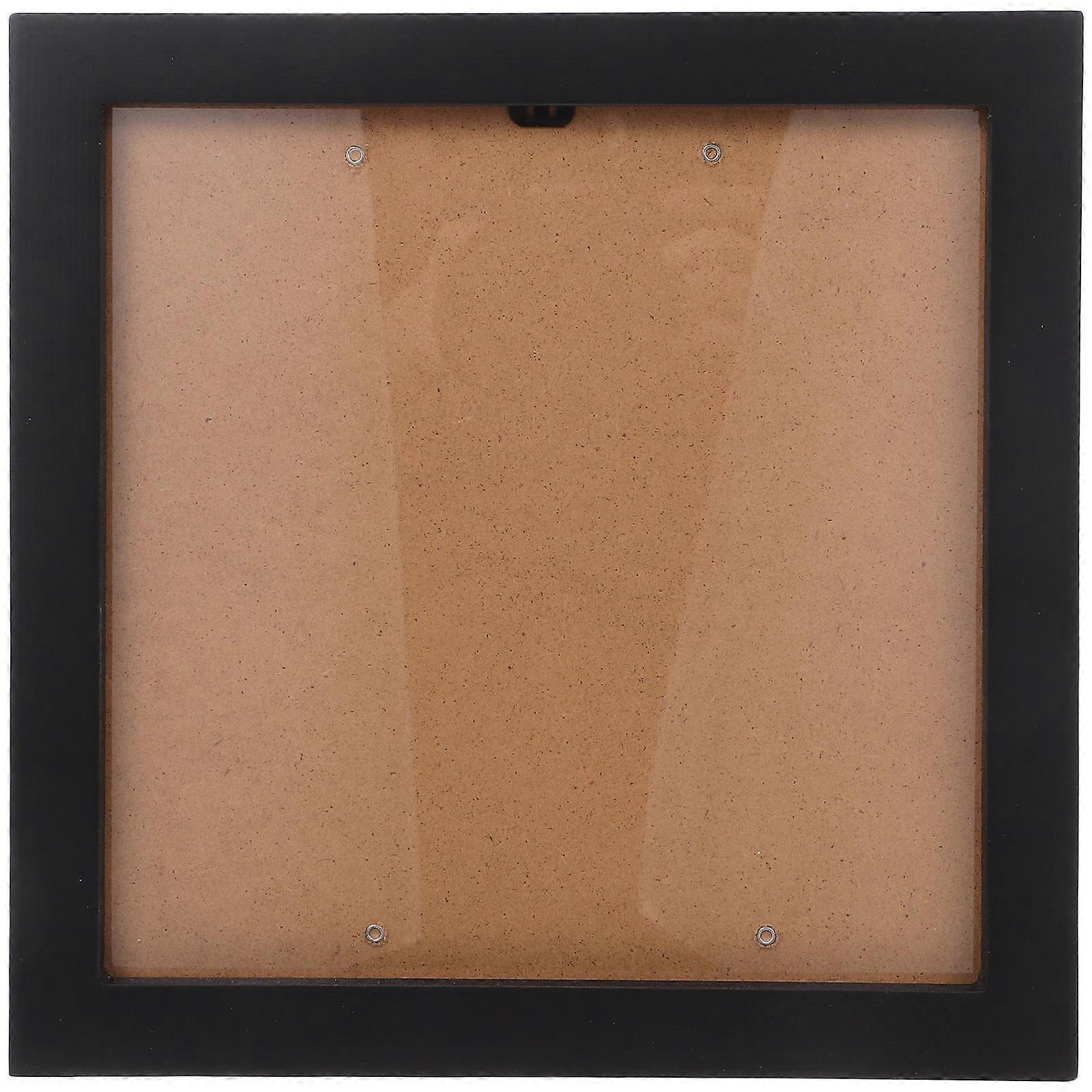 Black Wooden Shadow Box Frame for Storage Use Square Display Frame