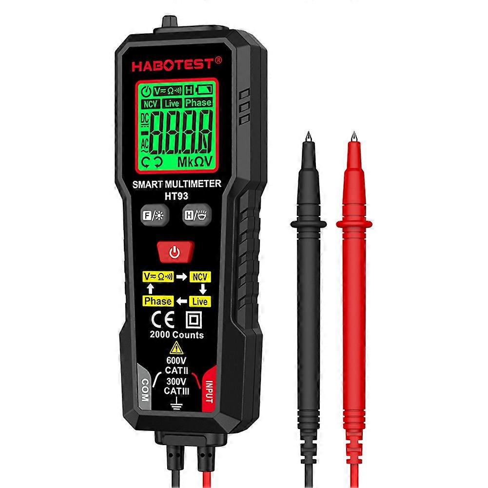 HABOTEST Multimeter DC Voltage Tester, Non-Contact Electric Pen, Dual Range, Live Wire Test, Ohm Hz NCV Meter