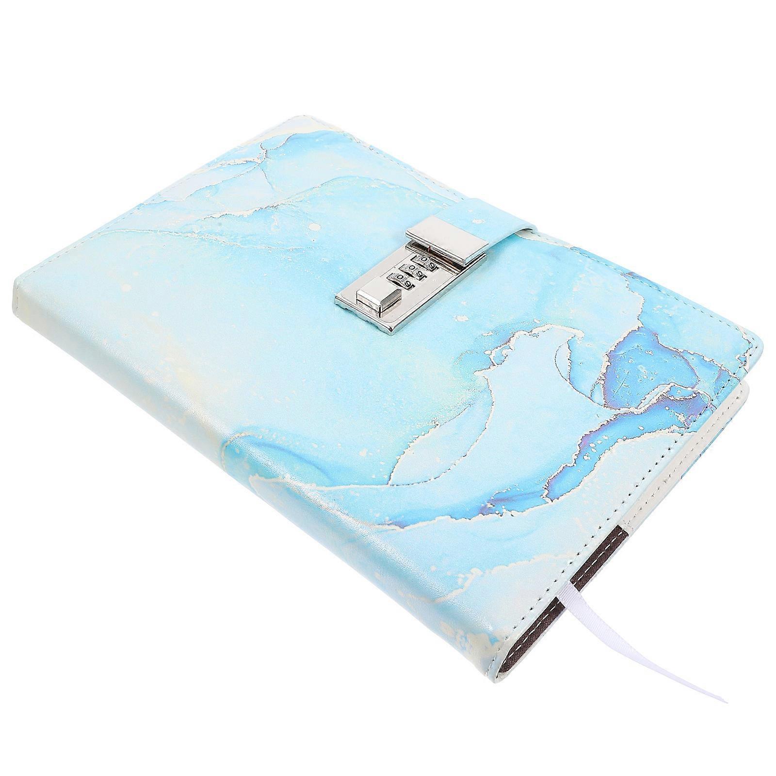 Password Book with Lock Notebook Journal for Home Use Sky-Blue Locking Journal for Adults