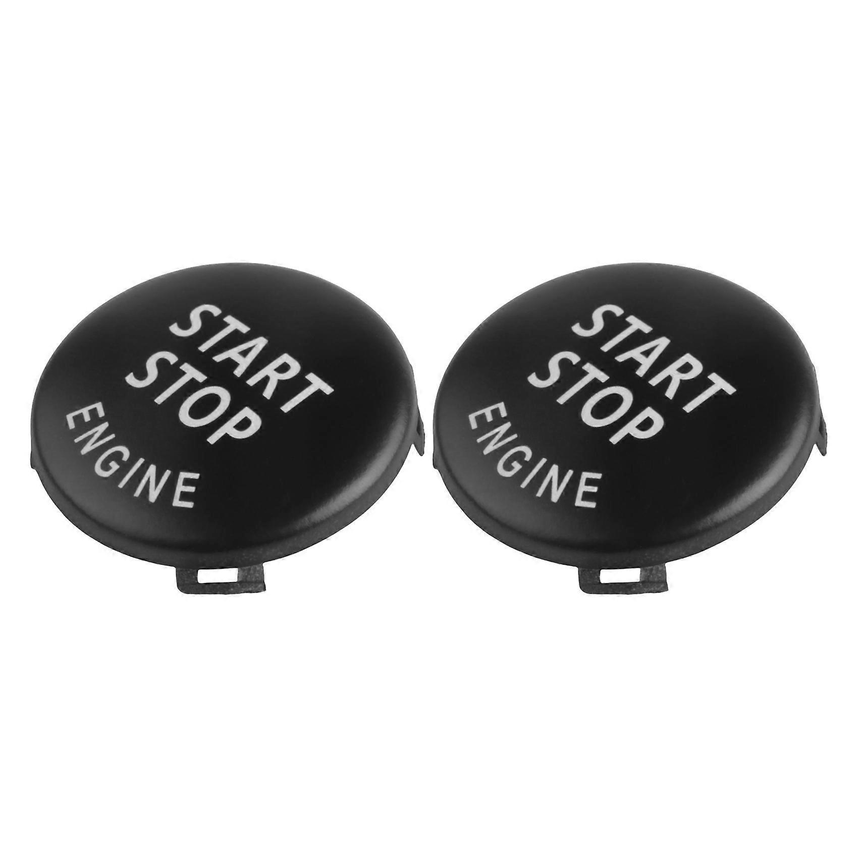 2X Start Stop Engine Button Push Button Ignition Switch Cover Replacement for BMW X1 X3 X5 X6 Z4 (E84,E83,E70,E71,E89)