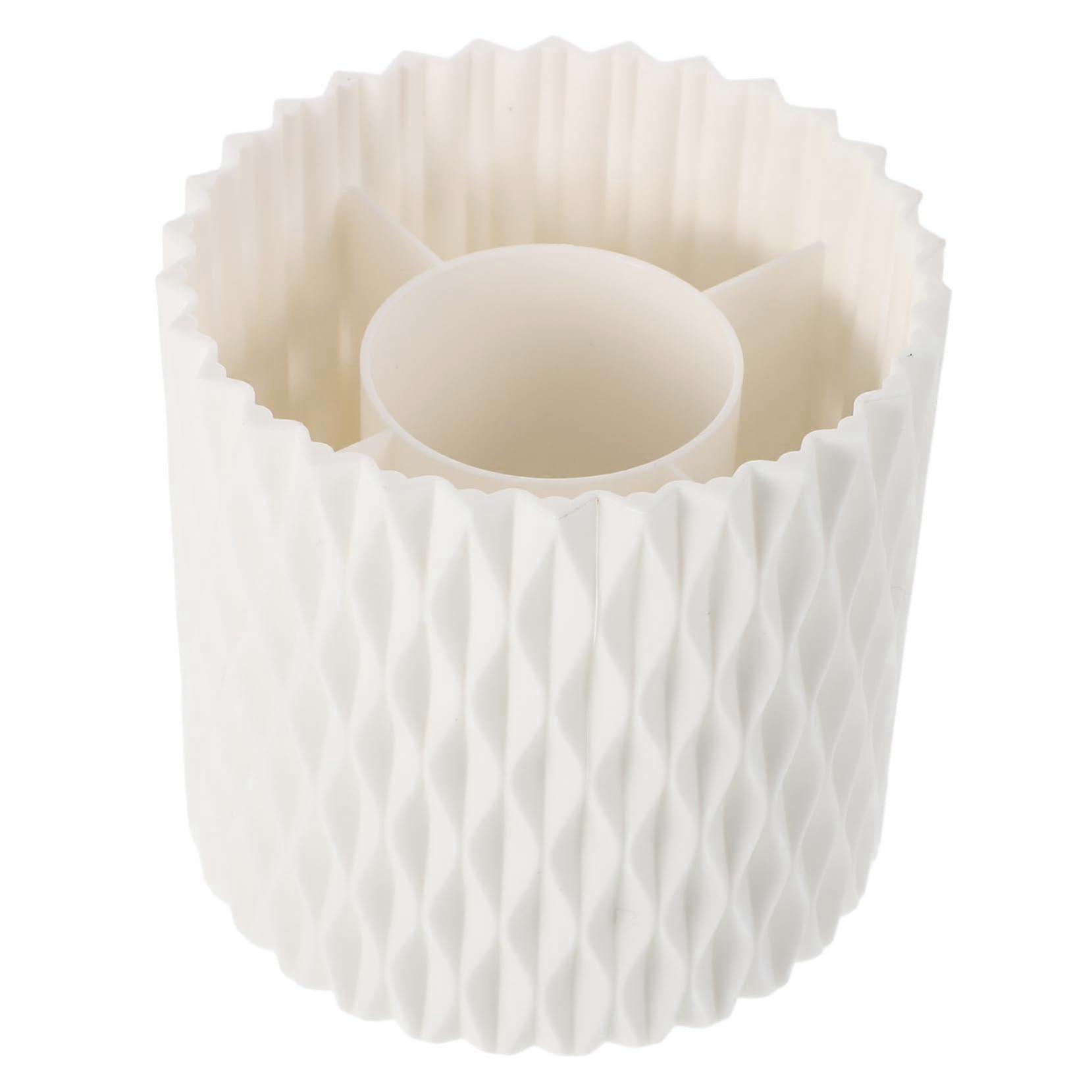 Makeup Brush Organizer 360° Rotating Cosmetic Holder with MultiCompartment Durable Easy Clean Design