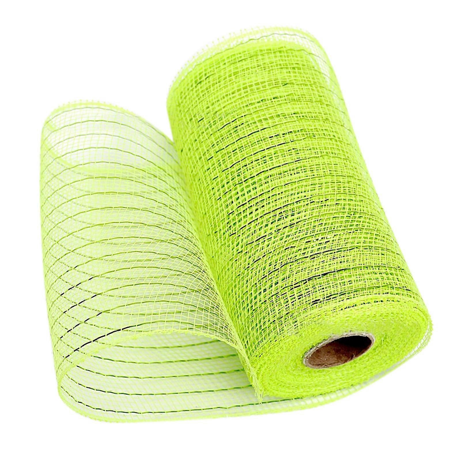 Clearance! Zuioae Wired Poly Mesh Ribbon with Metallic Foil, Compatible with Wreaths, Swags, Bows, Wrapping & Decorating