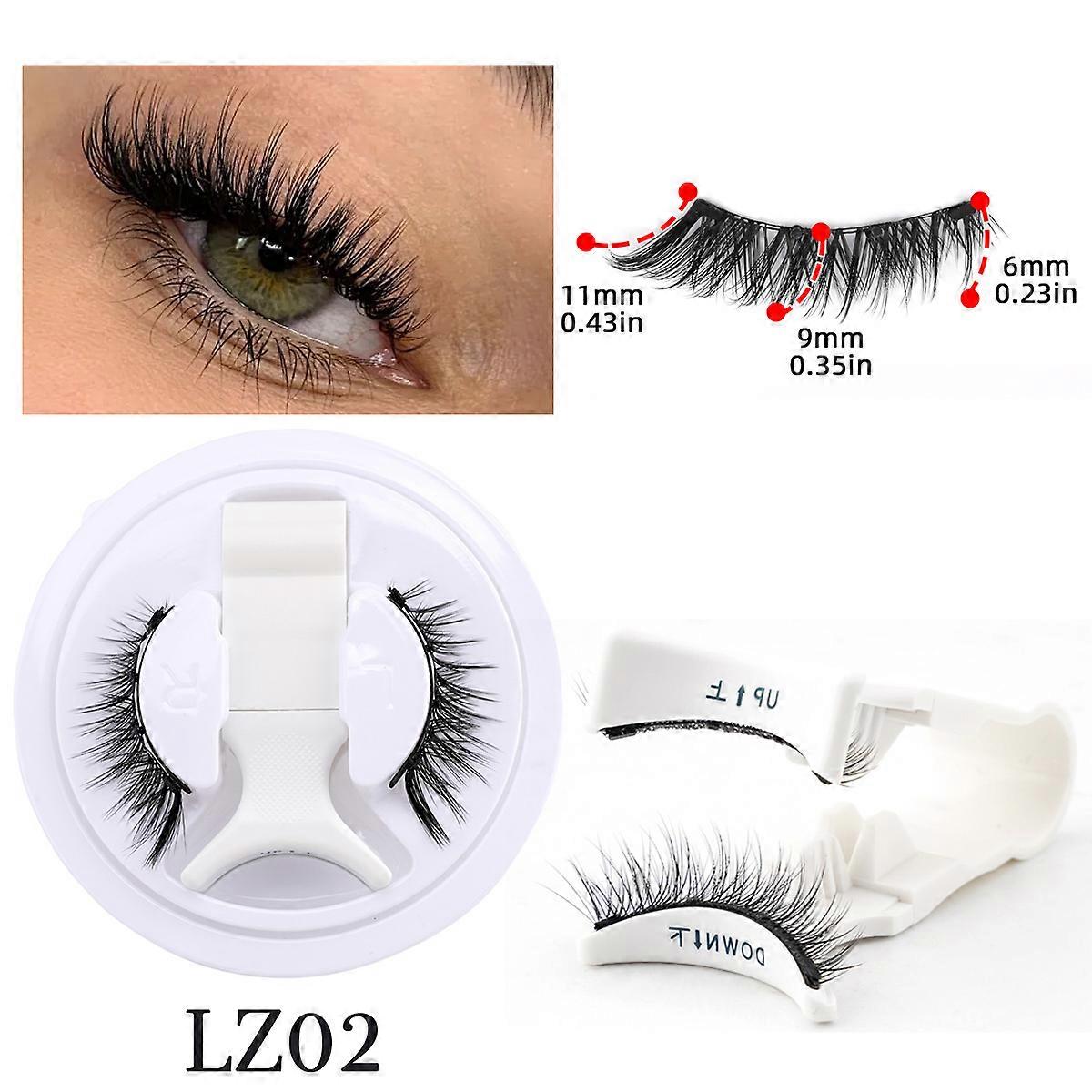 Magnetic Eyelashes No Glue Needed Reusable Natural Look 3D Faux Mink Lashes Easy Apply Magnetic Lashes Set for Eye Makeup Tool