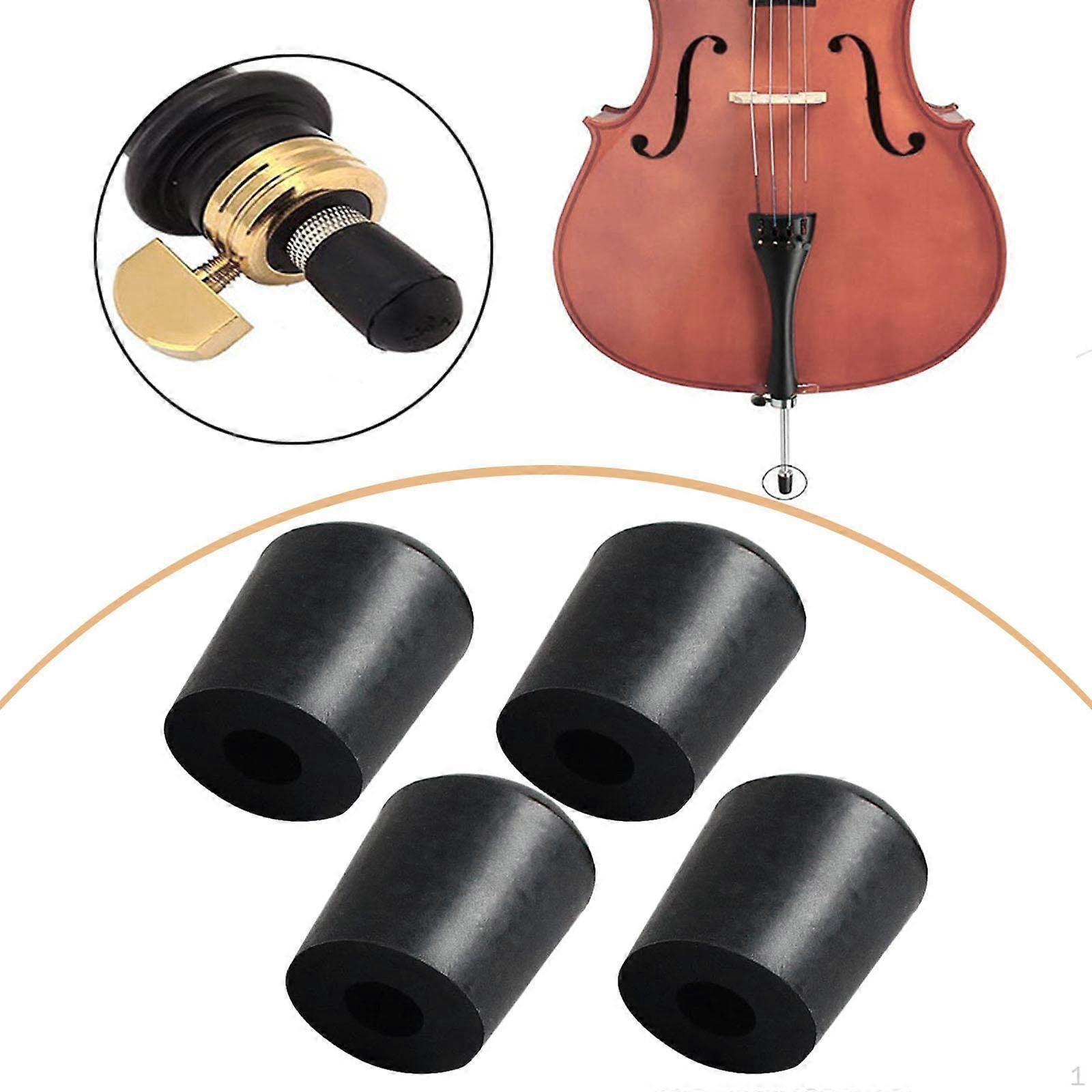 4x Cello Endpin Tips Anti Slip Lightweight Portable End Pin Stringed Instrument Accessories No Noise
