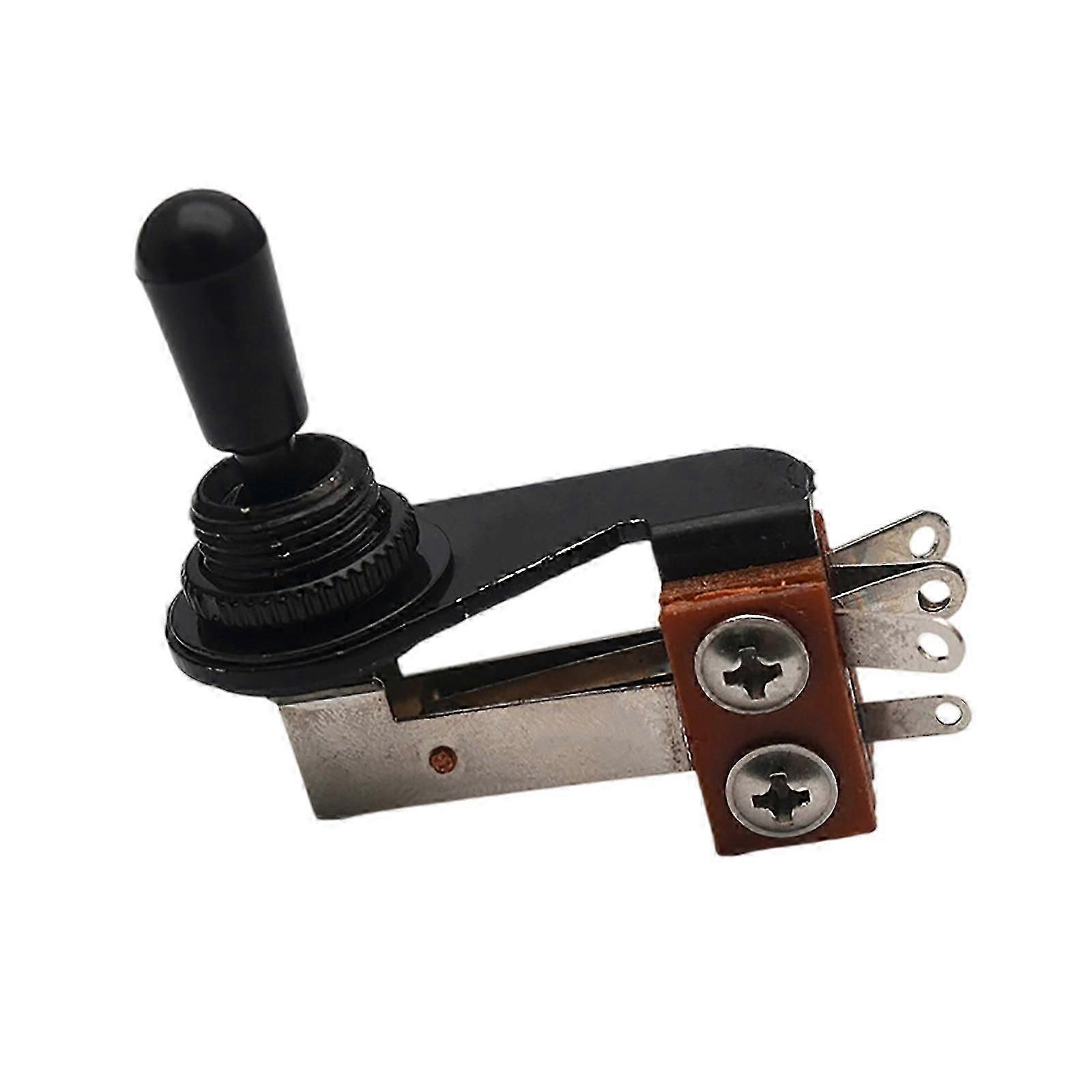 3-Position Guitar Toggle Switch, Open Frame Metal, Silver, for Sound Adjustment