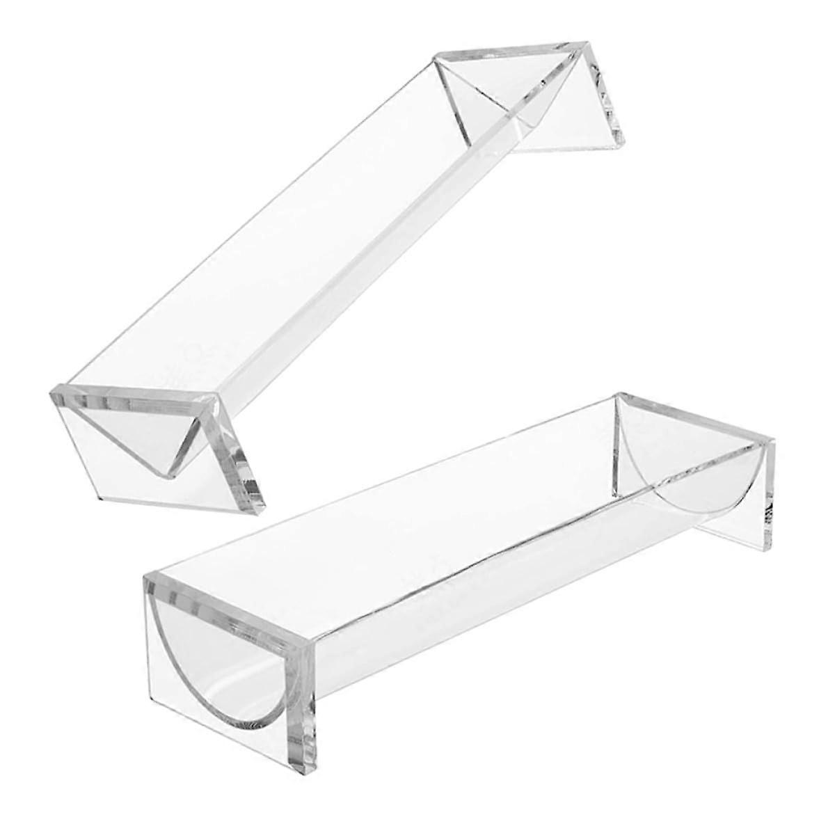 2pcs Acrylic Dessert Stand Clear Display Riser for Cookies Cupcakes Pastries Party Tabletop