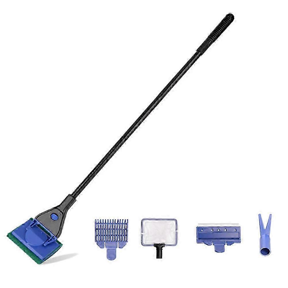Fish Tank Cleaning Tool Long -Handle Fish Tank Brush