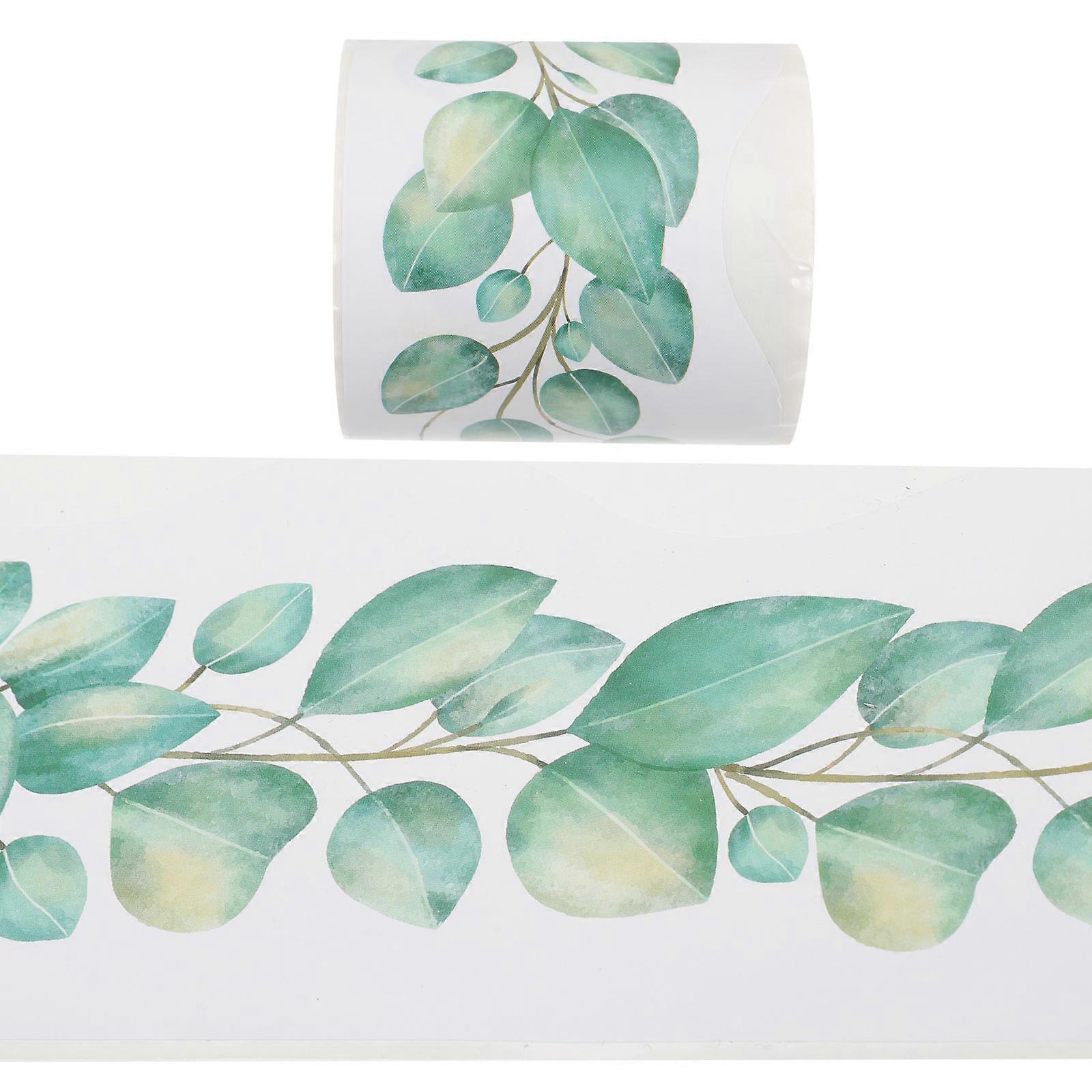 Assorted Color Classroom Bulletin Board Border Eucalyptus Design For Teachers Students 2000x7cm DIY Length 4Pack