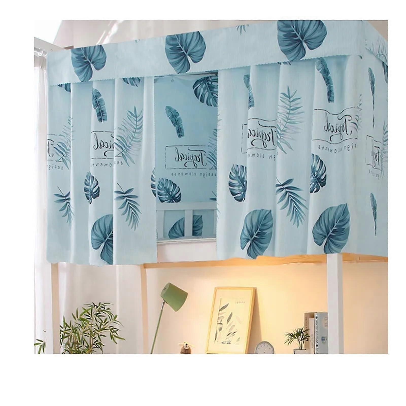 Bunk Bed Curtains Blackout Privacy Canopy for College Dorm Single Bed Decorative Durable Fabric