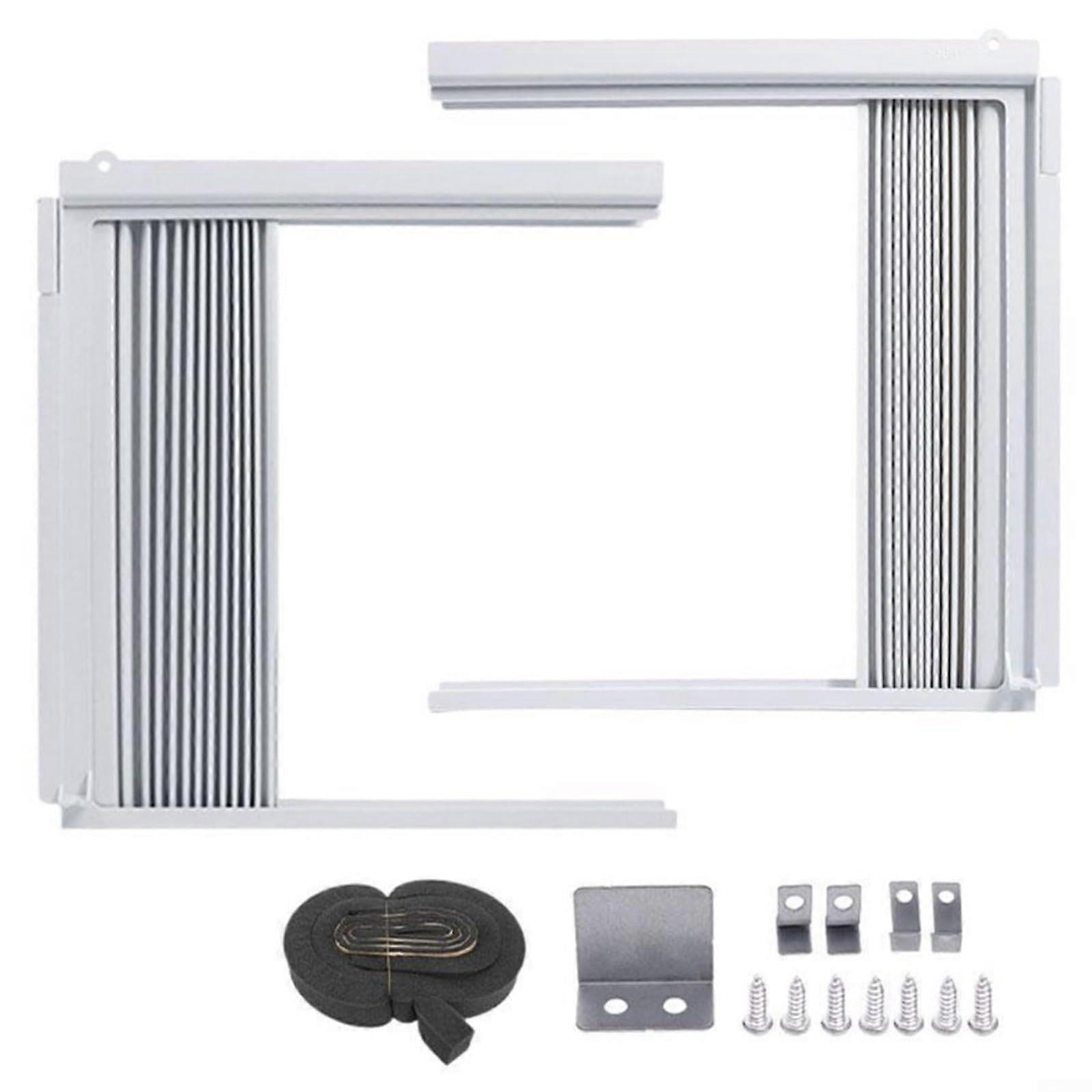 Adjustable Window Air Conditioner Side Panels Kit with Insulation for Energy Saving Home and Office