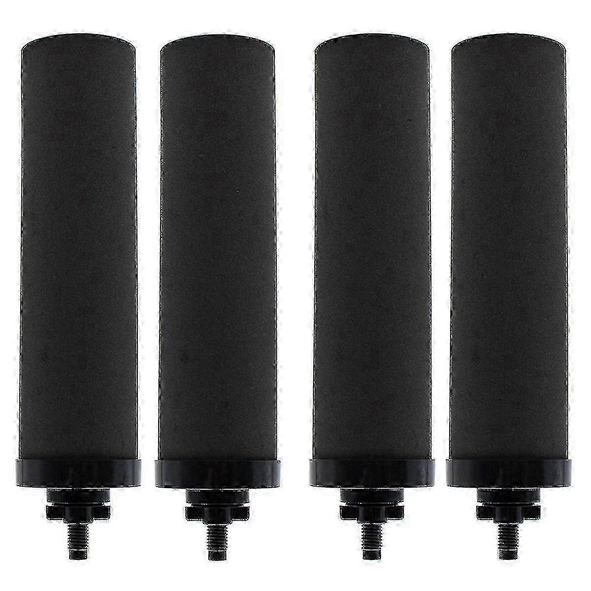 25-26 4PCS Waterfiltervervanging voor BERKEY zwarte actieve kool BB9-2 filters voor zwaartekrachtgevoede waterfiltersystemen