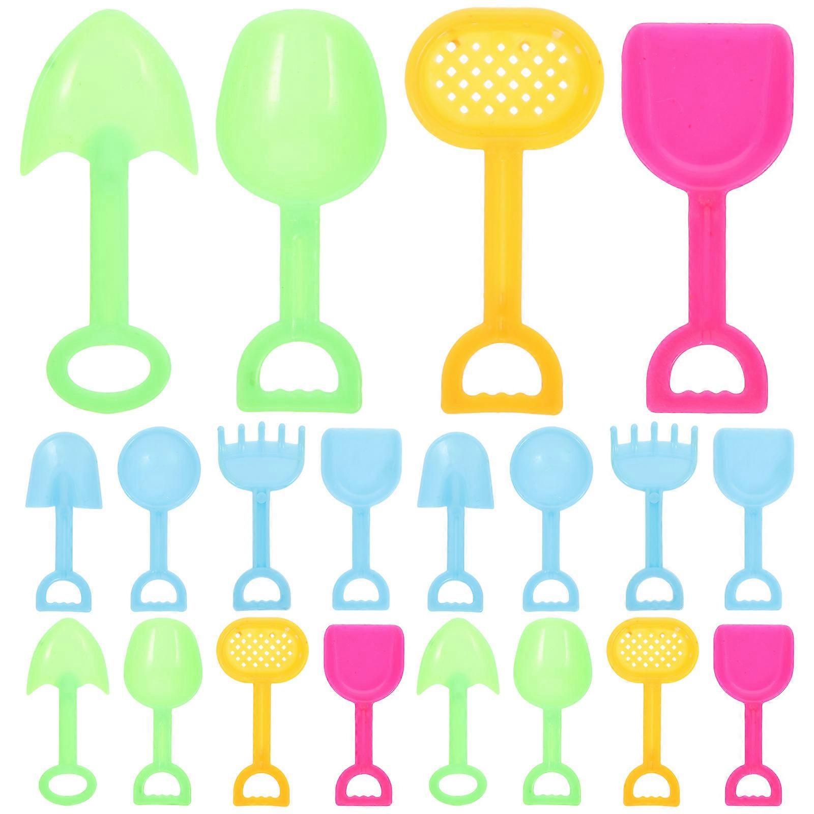 Mini House Model for Decoration 24Pcs Beach Style Spade Ornaments