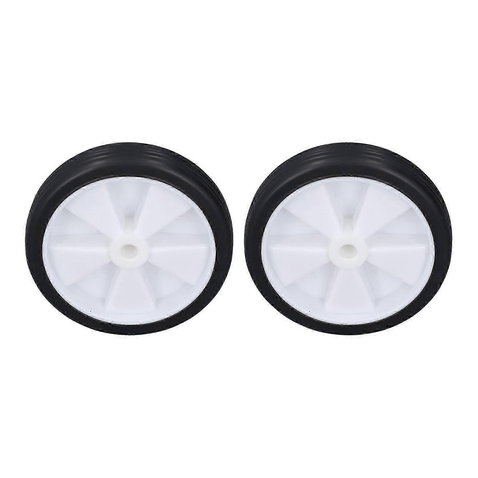 2025 2Pcs Air Compressor Wheel Set 6in Plastic Rubber Air Compressor Caster for Replacement