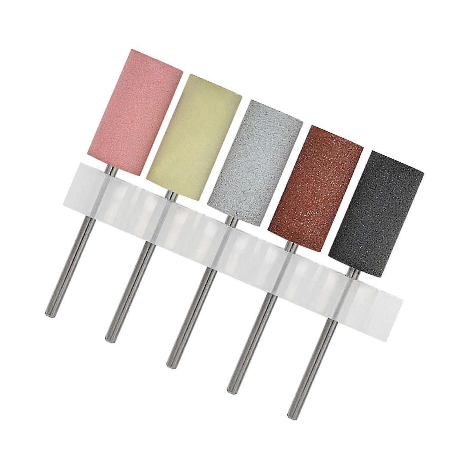 5 Piece Silicone Nail Drill Bits Set for Precision Shaping and Professional Manicure