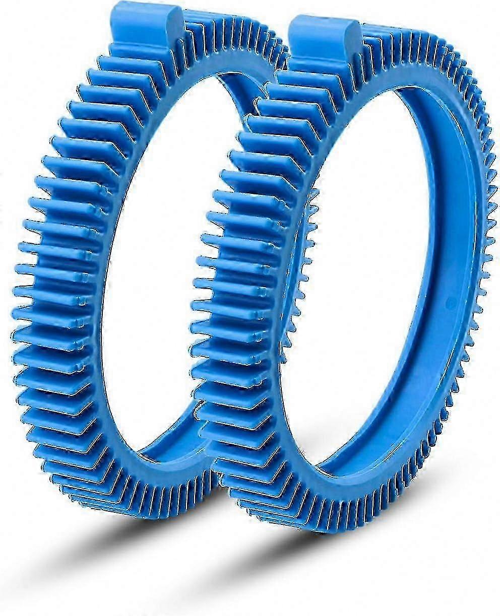 Blue Front Tire Kit, 2 Pack Replacement for Select Pool Cleaners, Compatible with Super Hump Technology