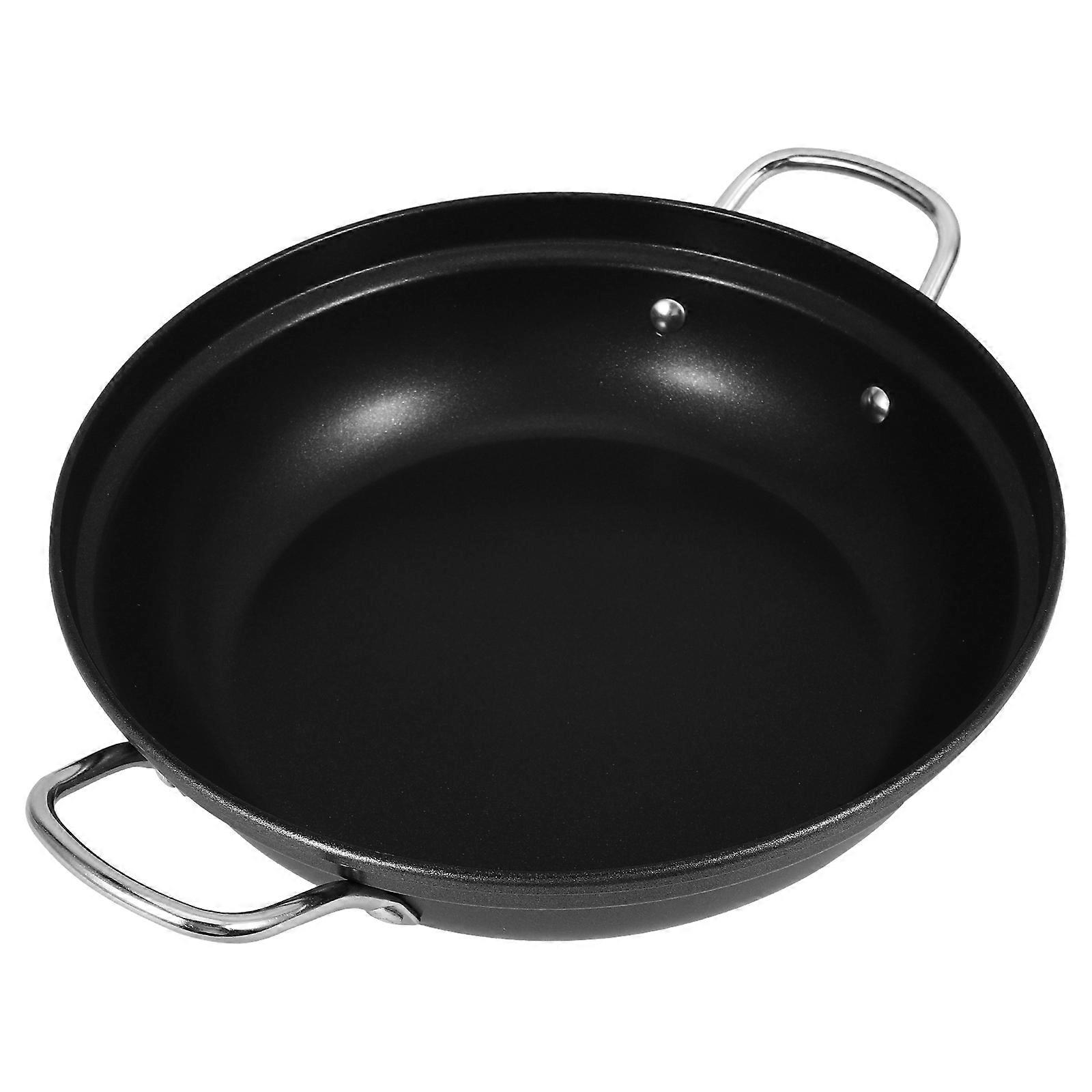 3Pcs Iron Pot Cooking Tool for Kitchen Use Black Wok