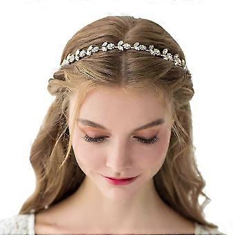 2024 Copricapo da sposa con strass e cristalli, accessori per capelli da sposa, per donne, oro