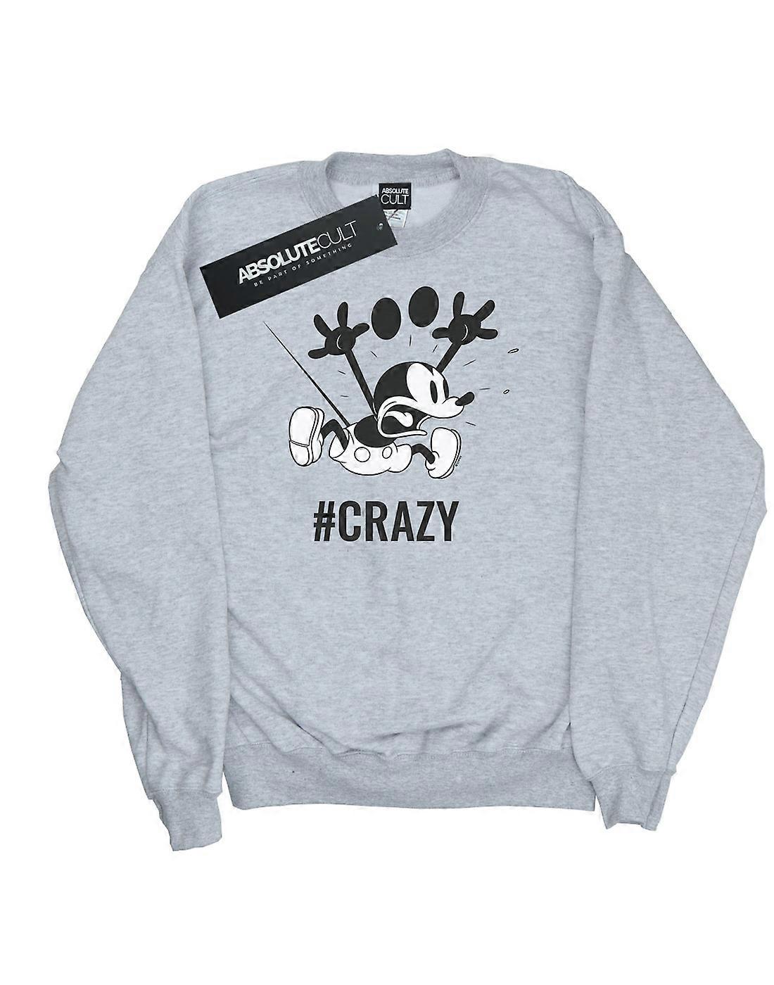 Disney Women's Mickey Mouse #Crazy Sweatshirt