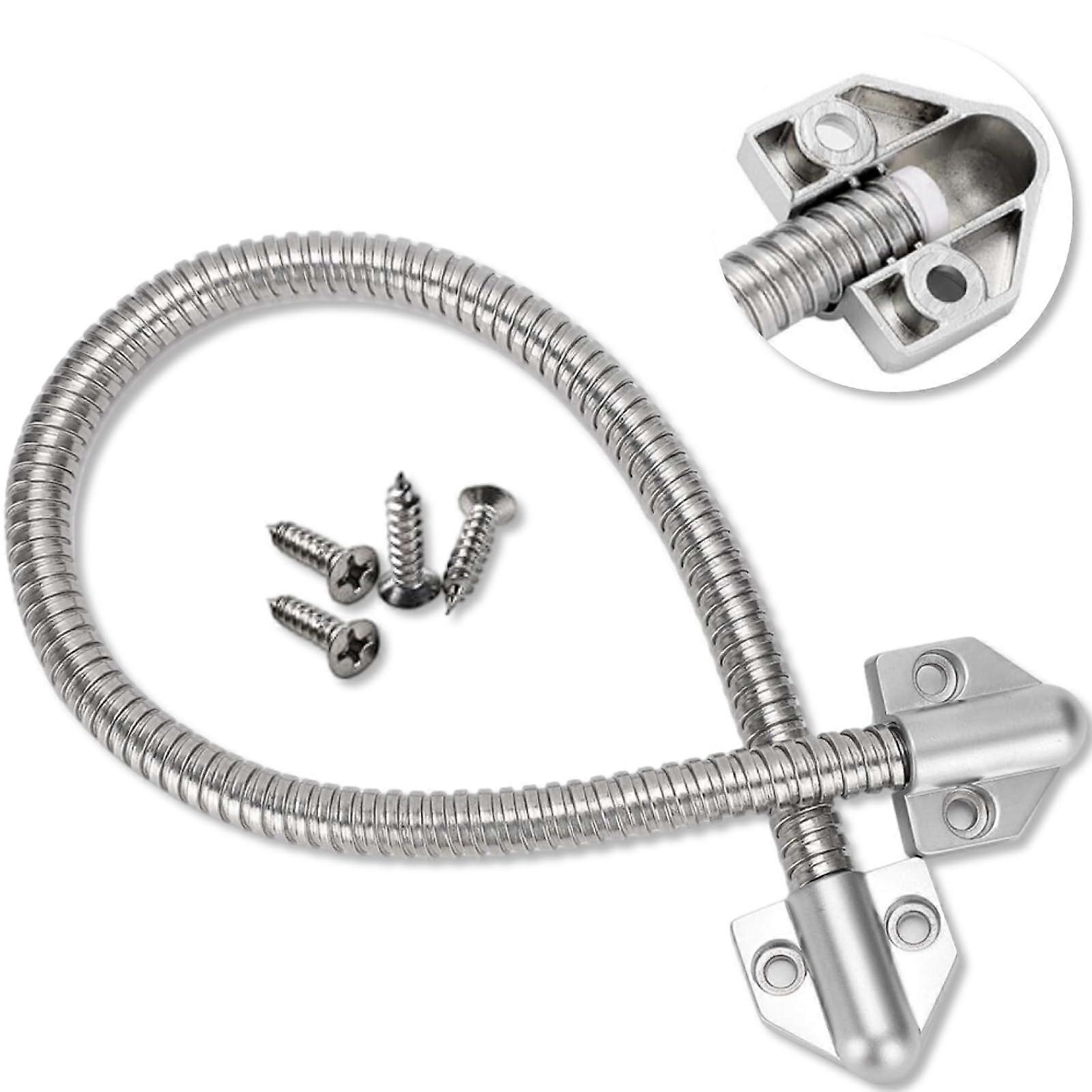 2Pack 16 Inch Stainless Steel Door Cable Protector Flexible Electrical Conduit for Access Control