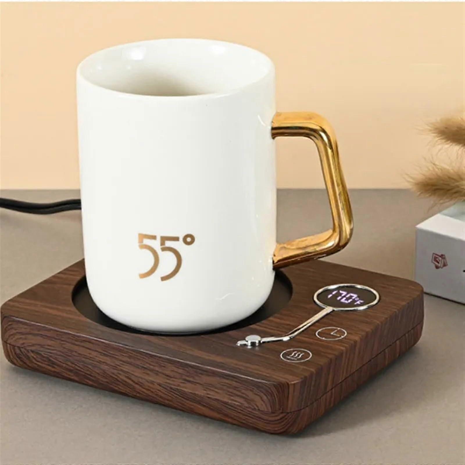 Coffee Mug Warmer with Fast PTC Heating, 3 Temperature Modes, Auto ShutOff, Chocolate Color