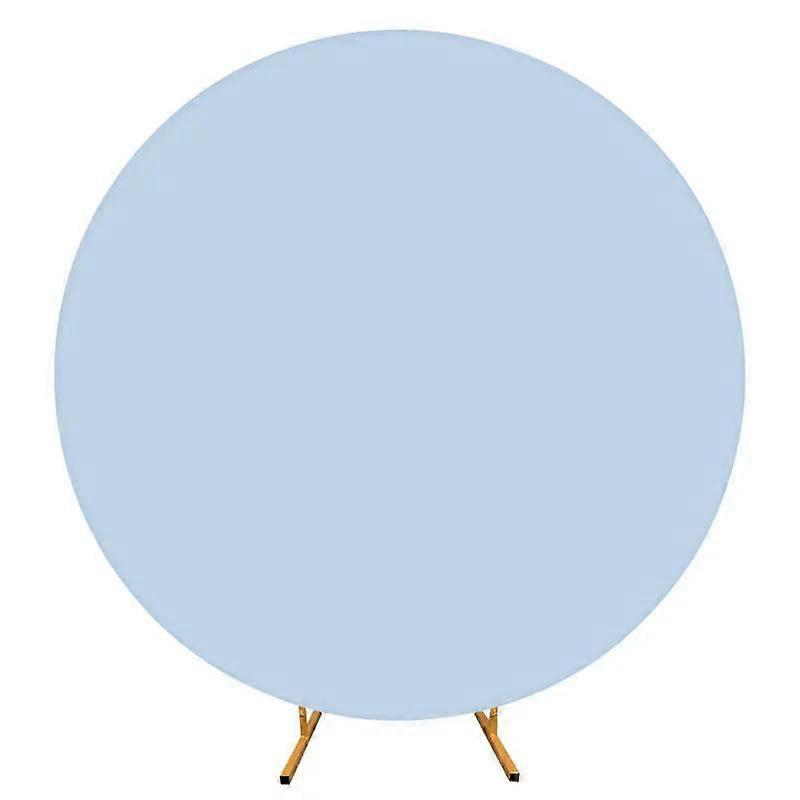 Wedding Arch Cover Blue 6.5FT Round Polyester Backdrop for Elegant Ceremony Party Decor
