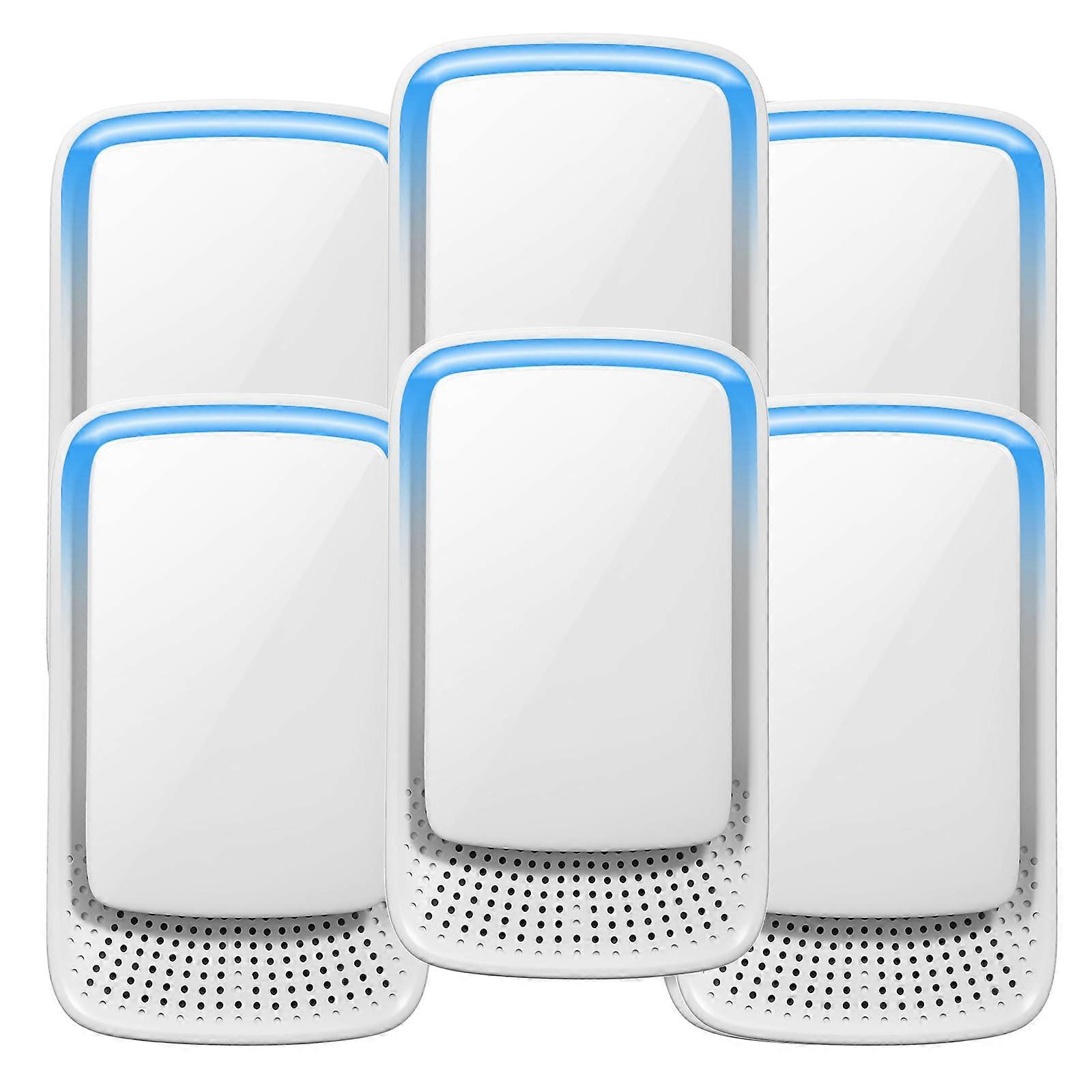 6 Pack Air Purifier Plug In with Negative Ion Purification, Filter Odor Eliminator for Home