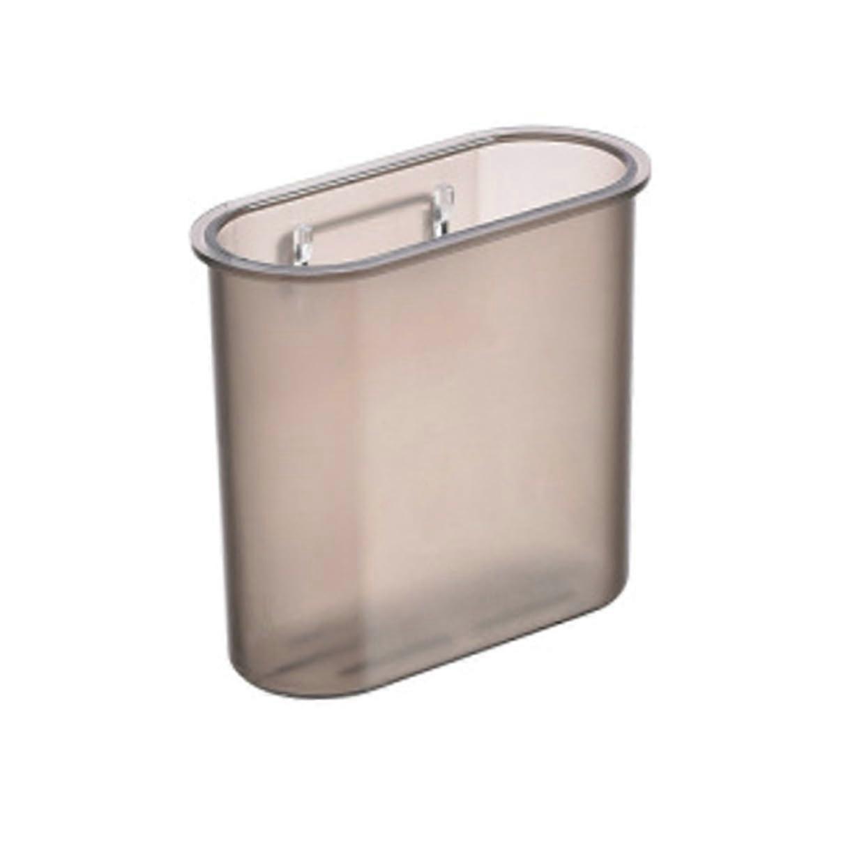 Transparent Black Punch Bathroom Organizer Shelf with Wall Mounted Toothbrush and Toothpaste Holder