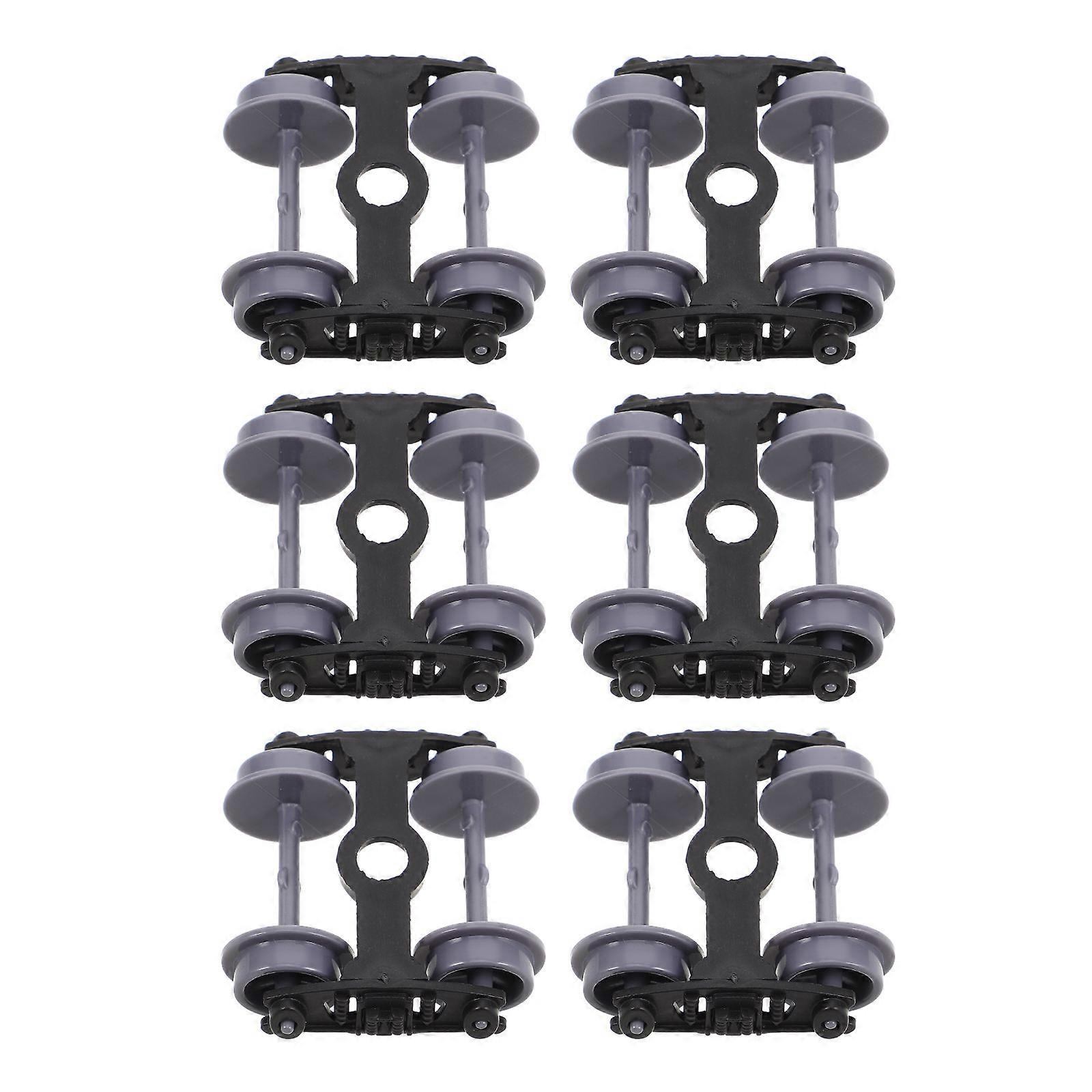 Model Train Wheels for Decoration Train Wheel 6Pcs Plastic Parts Set