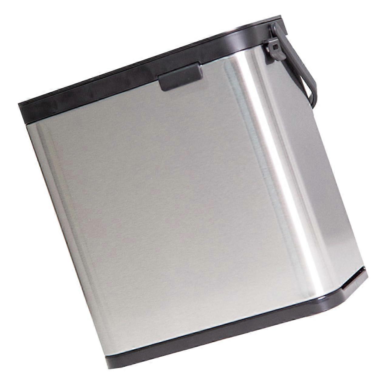 Wall Mounted Stainless Steel Kitchen Bin Space Saving Easy Clean Waste Storage