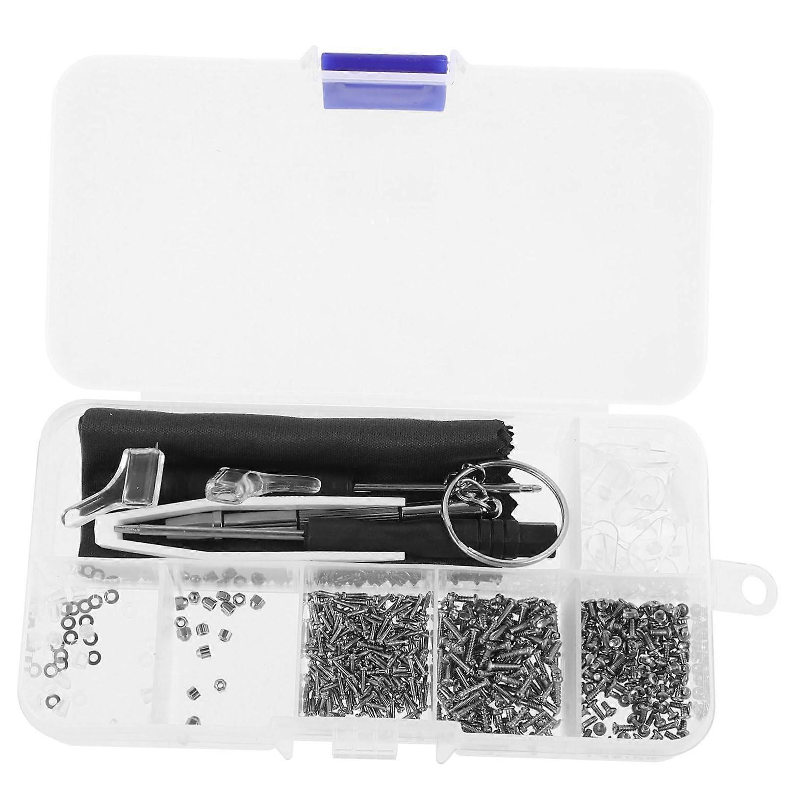 Eyeglass  Kit with Non Slip Nose Pads and Screws for Comfortable Frame Alignment