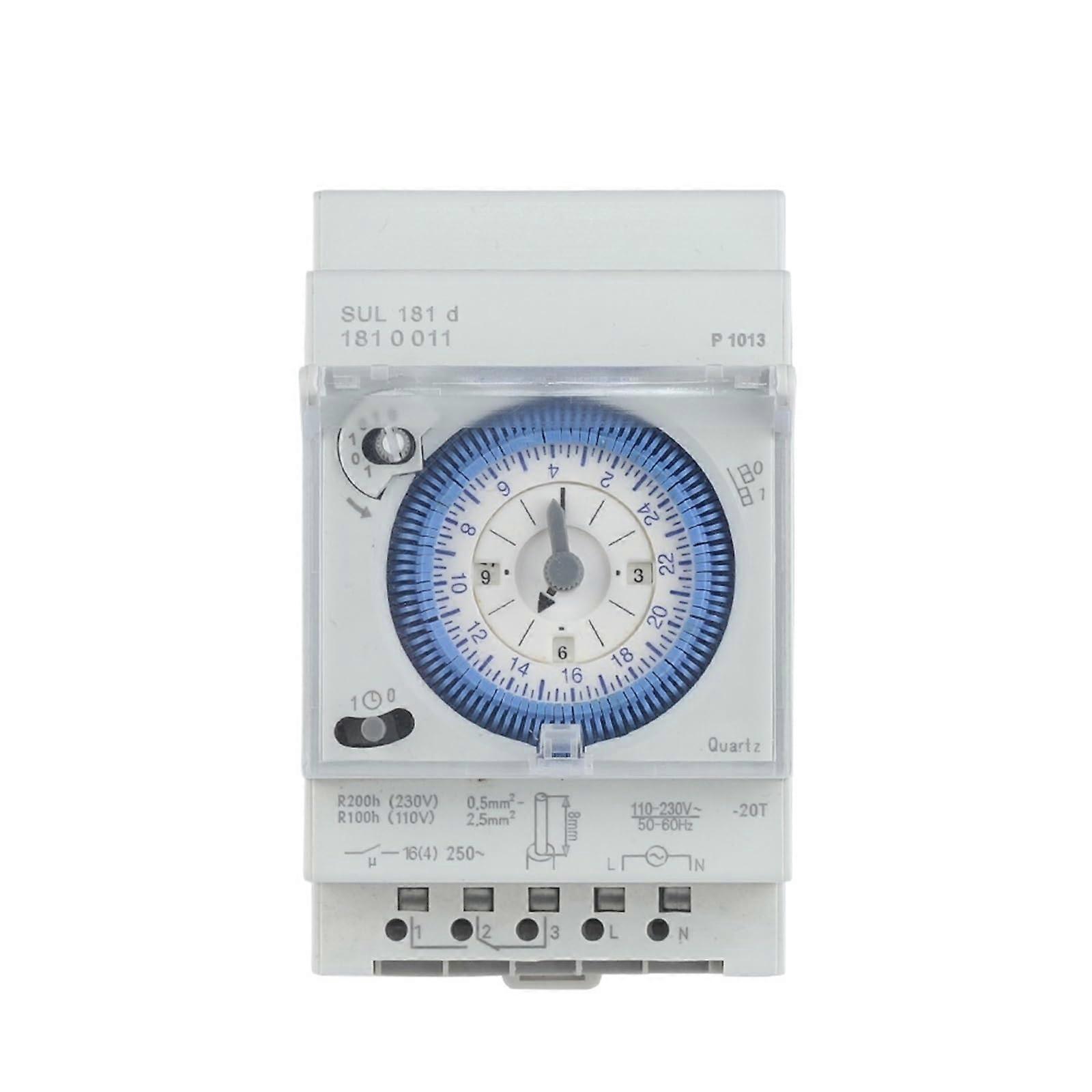 Industrial Timer Switch 24 Hour Programmable Relay 110230V Precise Circuit Control for Heavy Duty